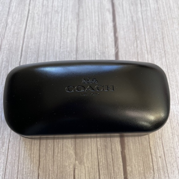Coach Glossy Black Eyeglass Case - Picture 1 of 3